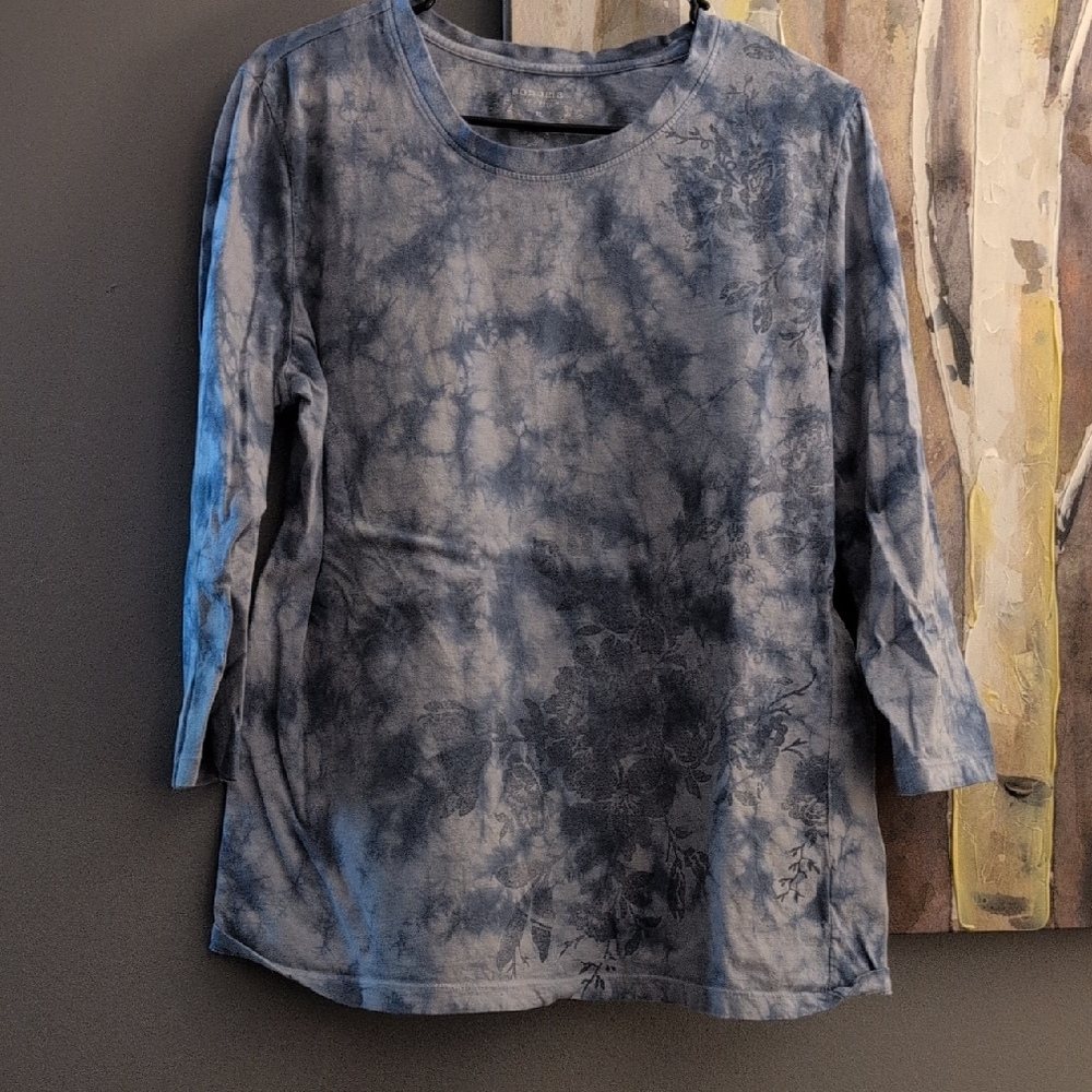 Blue Tie-Dye 3/4 Length Sleeve Sonoma